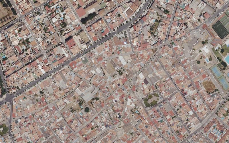 Vista aérea del pueblo, no de la casa · Casa en Bormujos