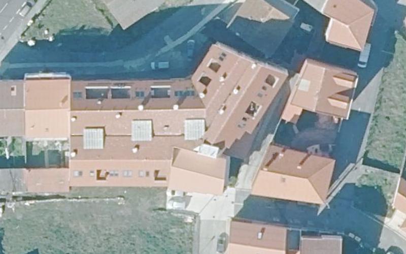 Vista aérea · Piso en Muxia