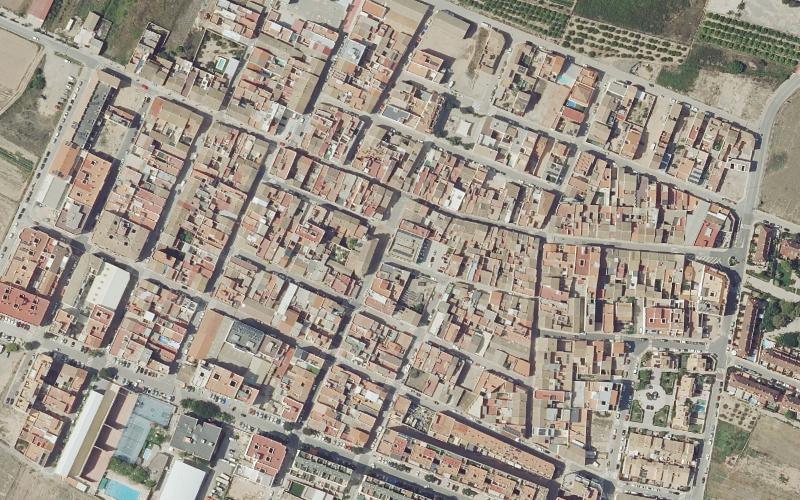 Vista aérea del pueblo, no de la casa · Piso en Massalfassar